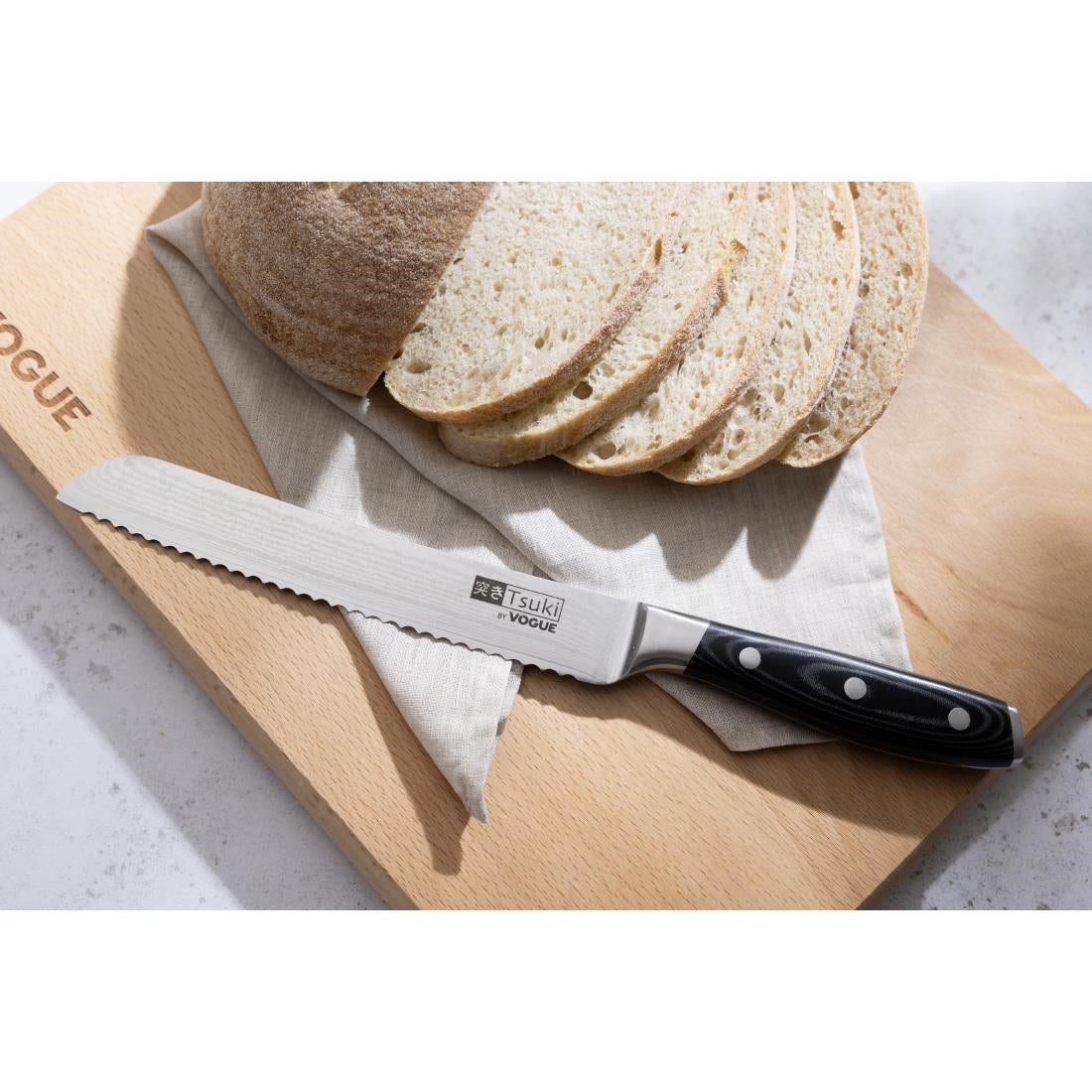 Vogue Tsuki Series 7 Bread Knife Black 19.6cm
