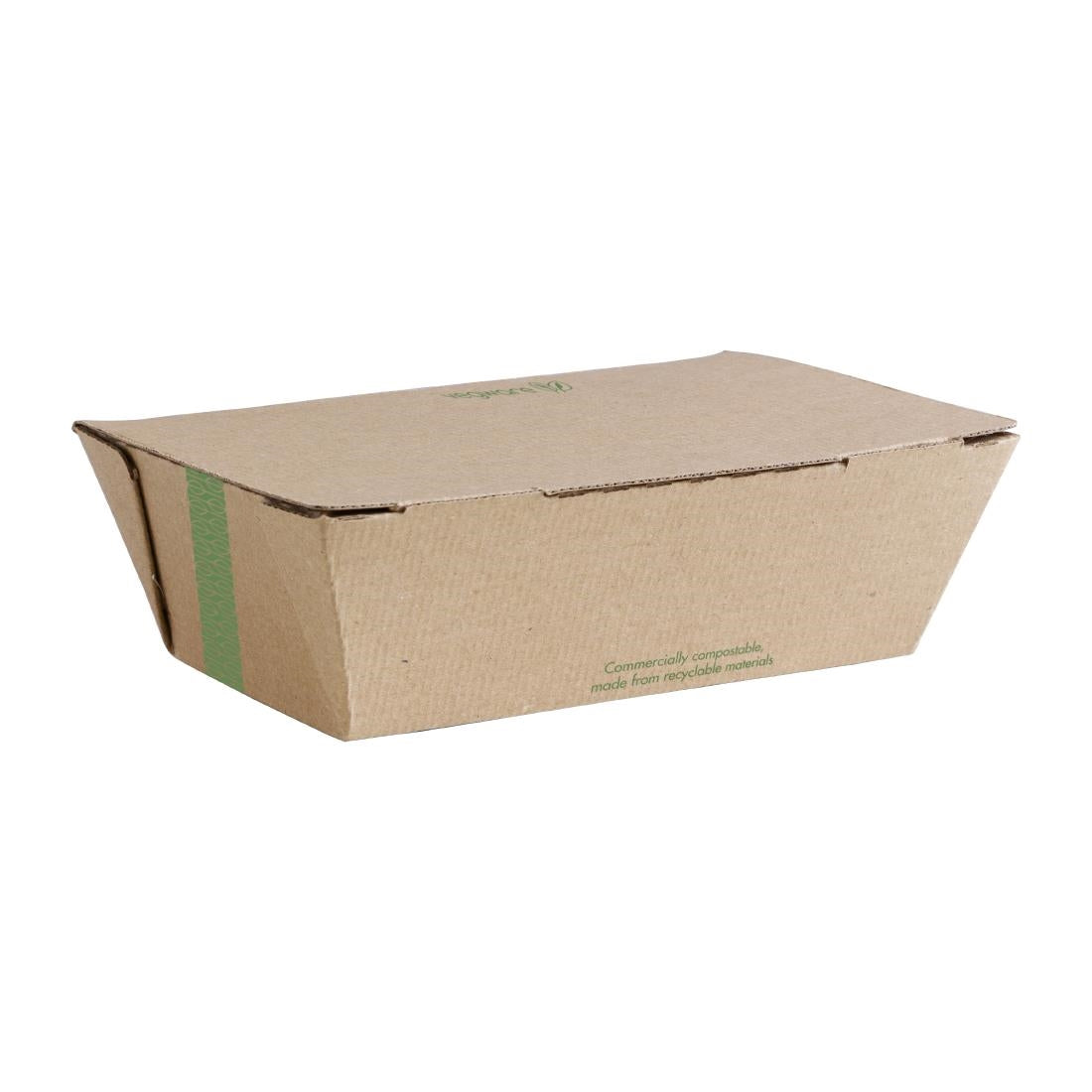 Vegware Compostable Microflute Takeaway Box 8x5" (250 Pack)