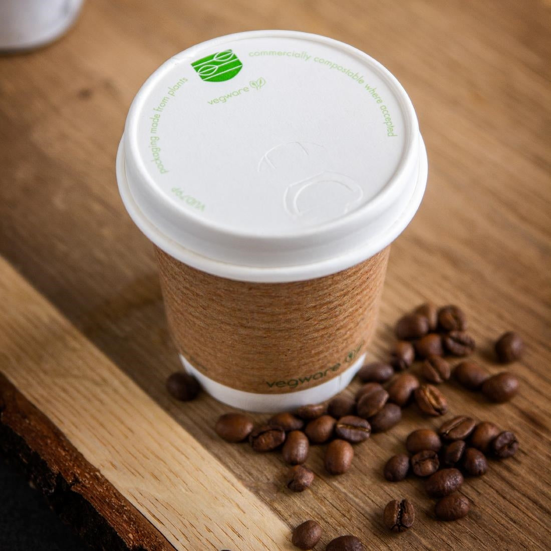 Vegware Compostable 79-Series Paper Hot Cup Lid (1000 Pack)