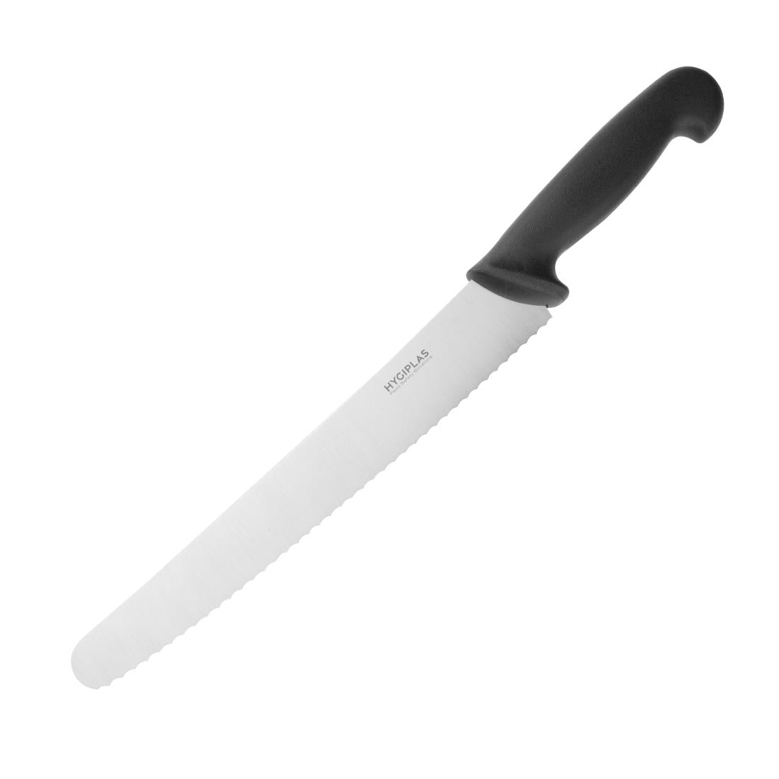 Hygiplas Serrated Pastry Knife Black 25.4cm