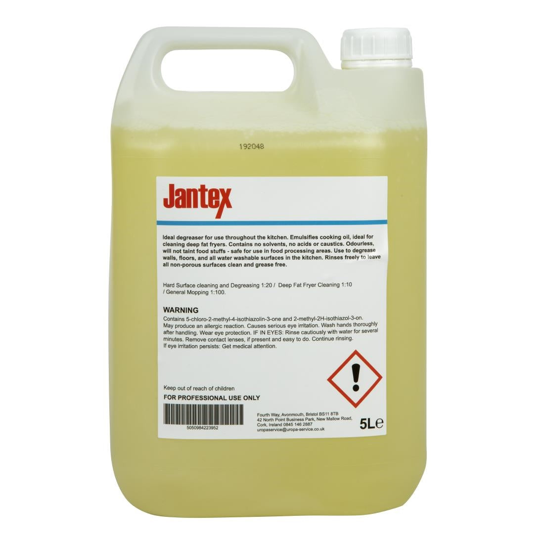 Jantex General Kitchen Degreaser Concentrate 5Ltr