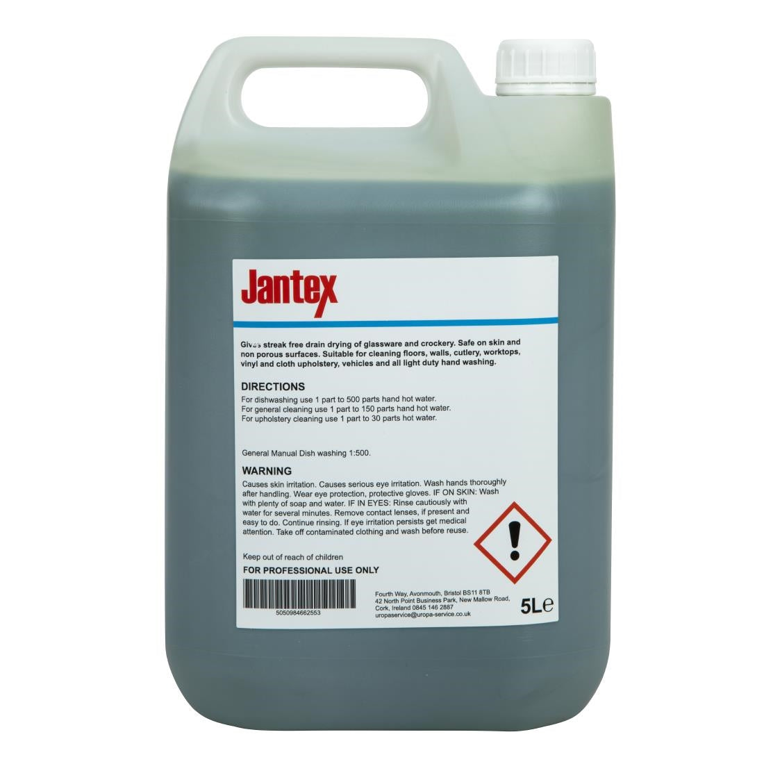 Jantex Washing Up Liquid 5L