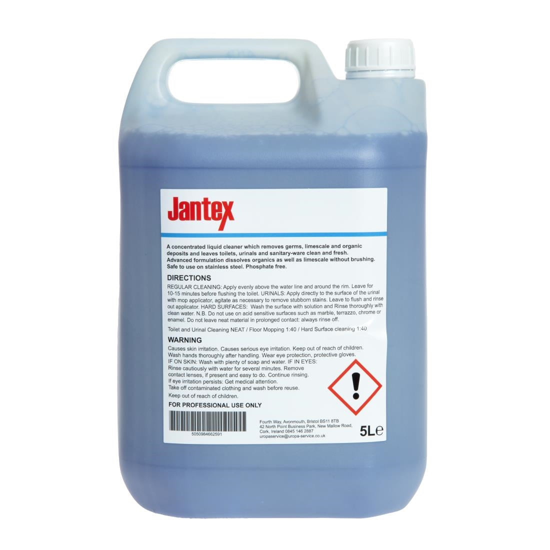 Jantex Toilet Cleaner Ready To Use 5Ltr