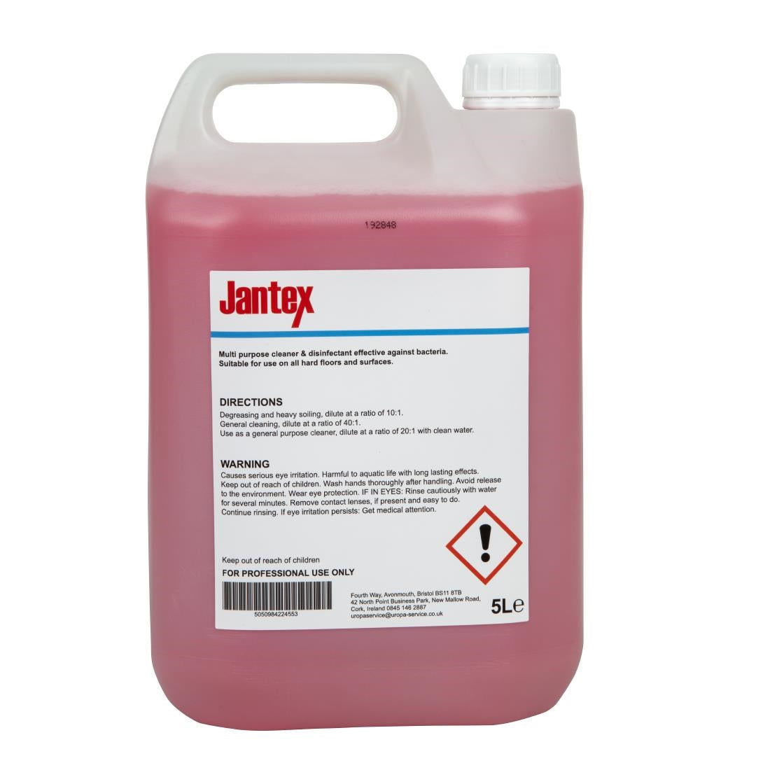 Jantex Cleaner and Disinfectant Concentrate 5Ltr
