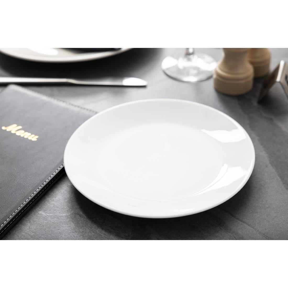 Royal Porcelain Classic White Coupe Plates 210mm (12 Pack)