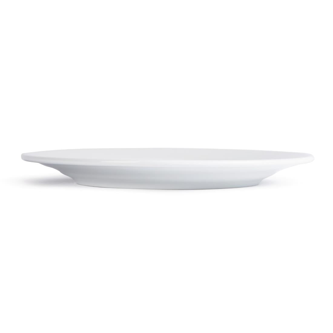 Royal Porcelain Classic White Wide Rim Plates 240mm (12 Pack)