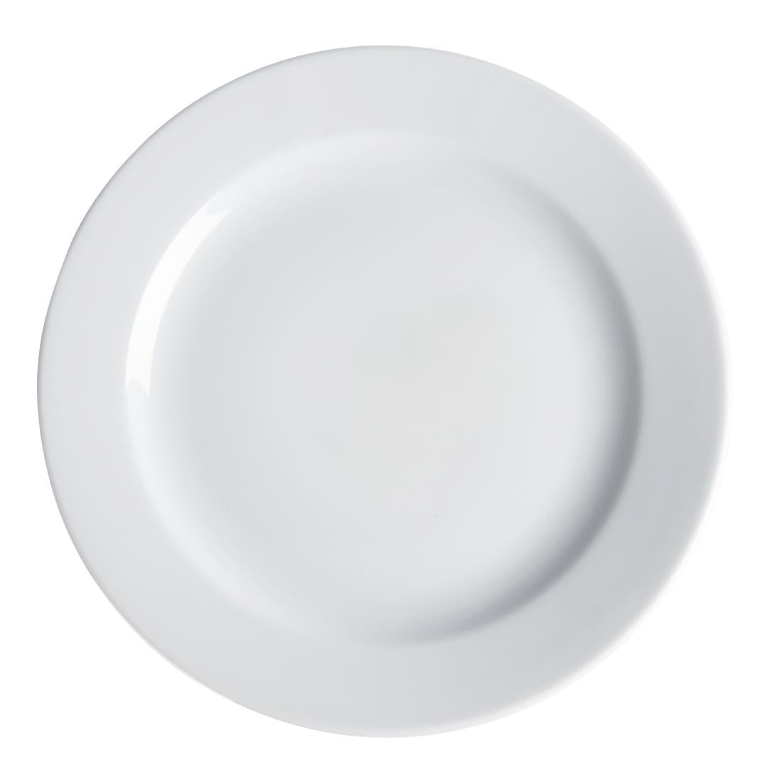 Royal Porcelain Classic White Wide Rim Plates 240mm (12 Pack)