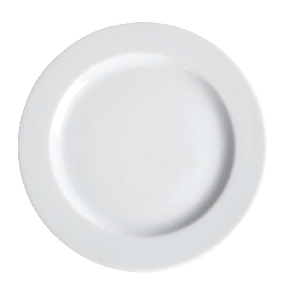 Royal Porcelain Classic White Wide Rim Plates 260mm (12 Pack)
