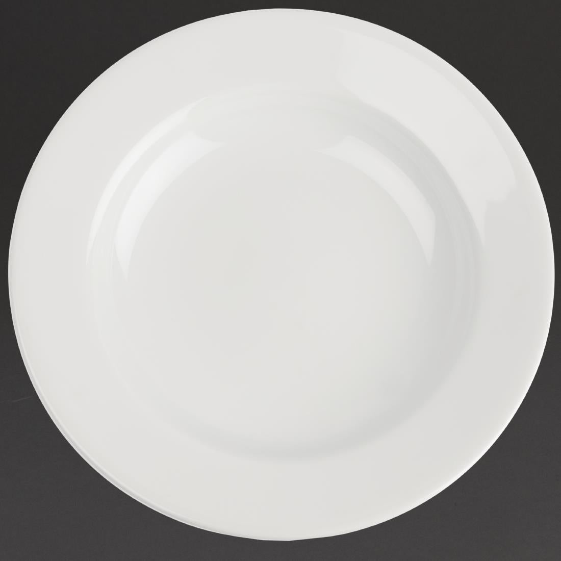 Royal Porcelain Classic White Wide Rim Plates 280mm (12 Pack)