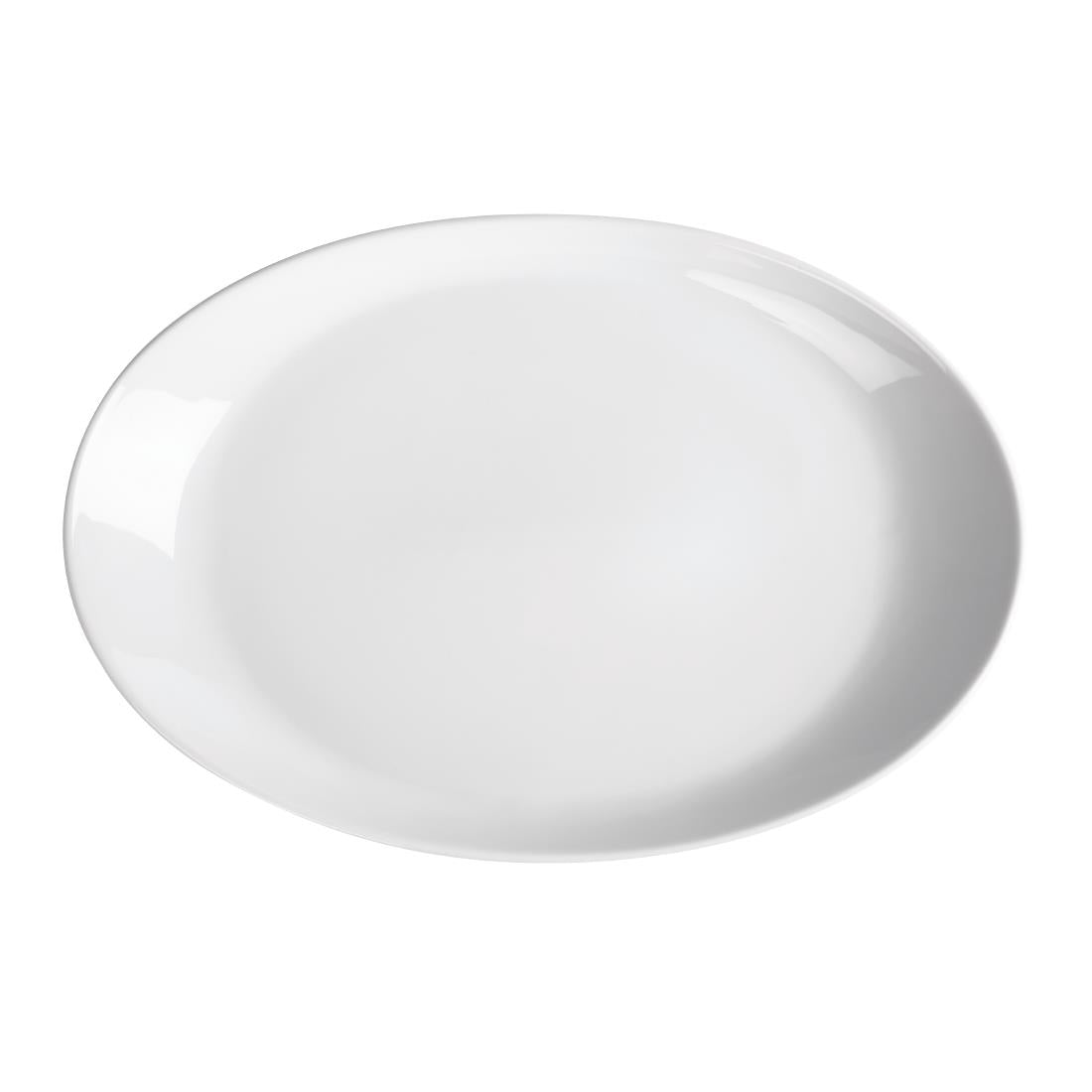 Royal Porcelain Classic White Oval Plates 340mm (12 Pack)