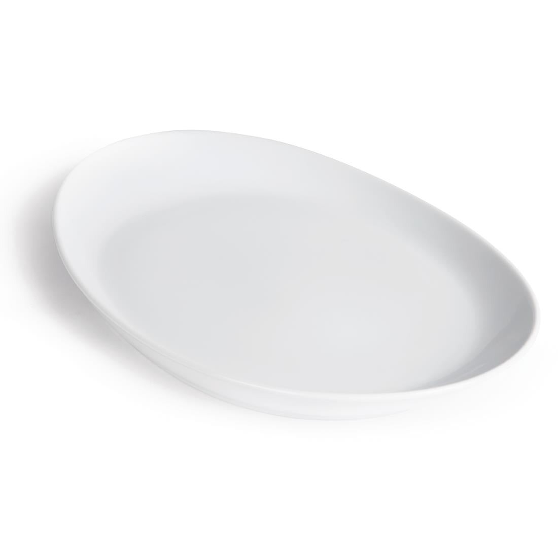 Royal Porcelain Classic White Oval Plates 340mm (12 Pack)