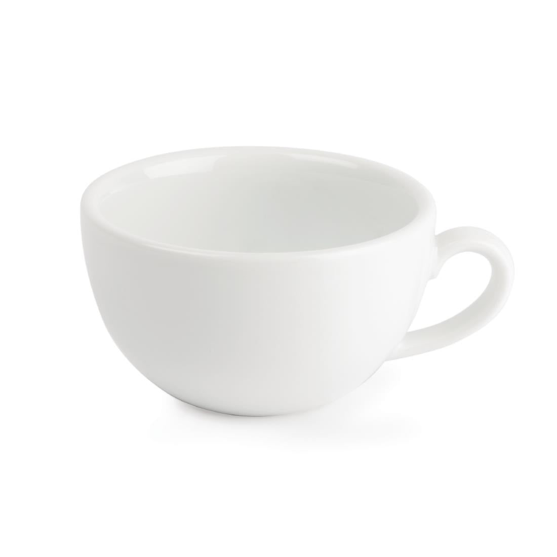 Royal Porcelain Classic White Cappuccino Cups 200ml (12 Pack)
