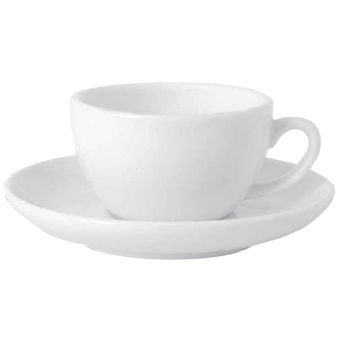 Royal Porcelain Classic White Cappuccino Cups 200ml (12 Pack)