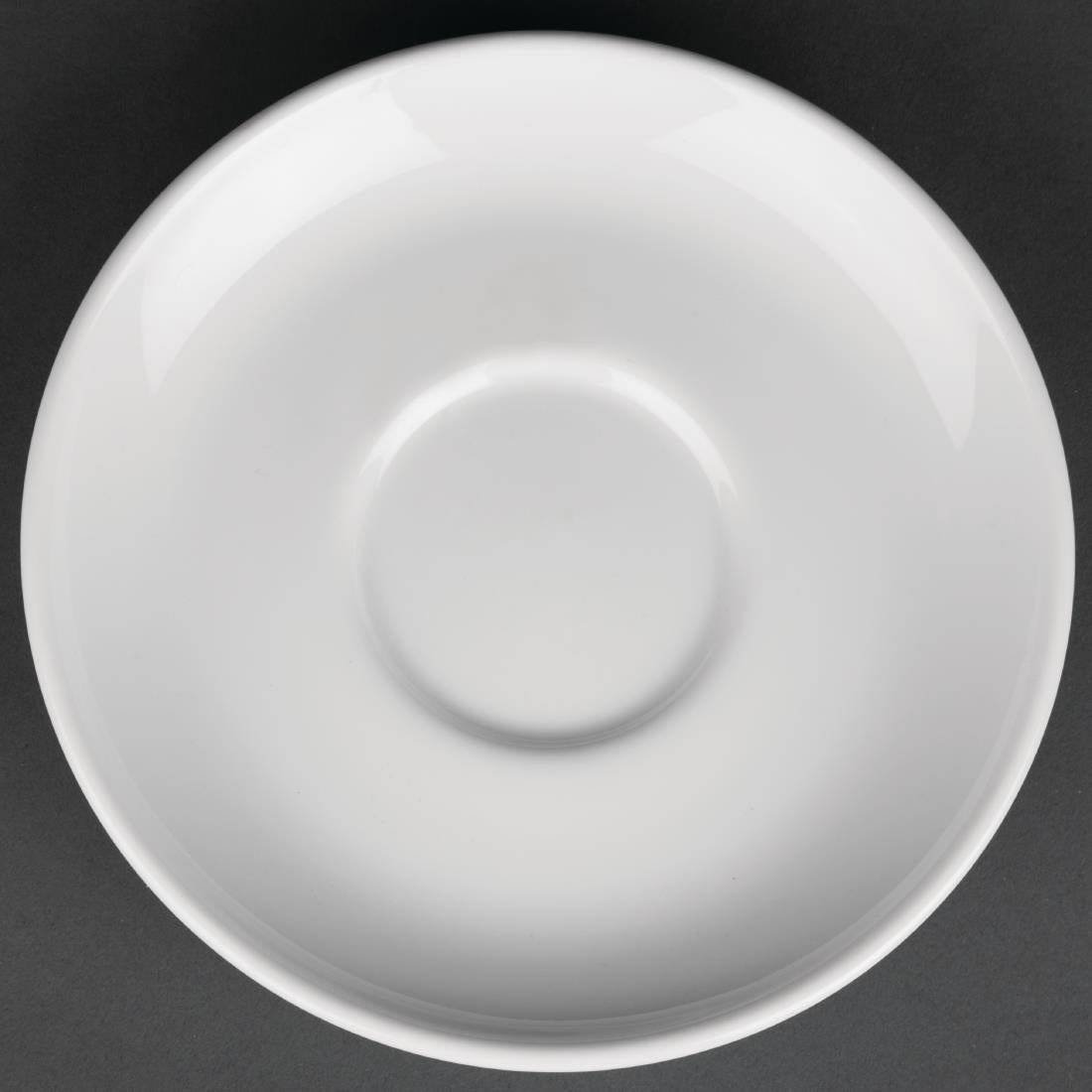 Royal Porcelain Classic White Cappuccino Saucers 160mm (12 Pack)