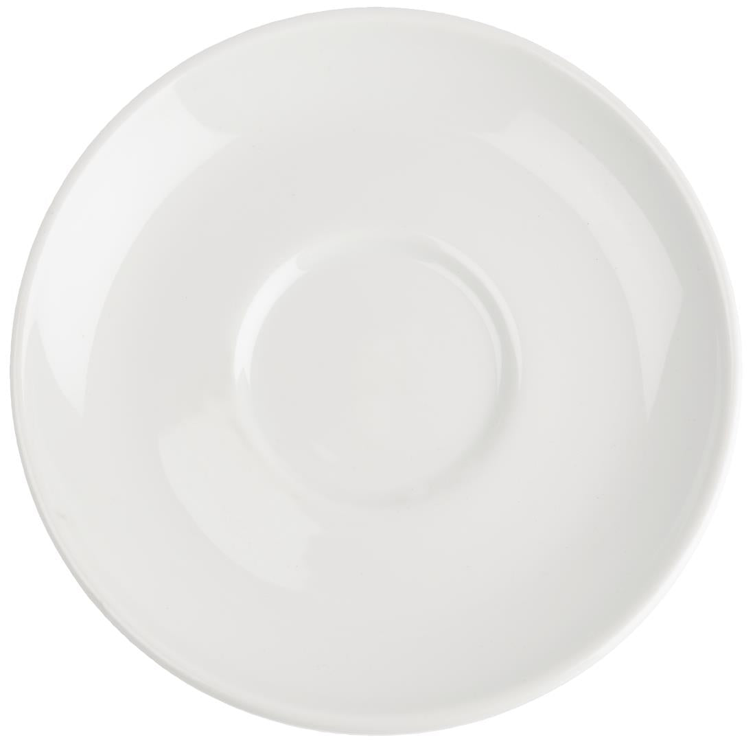Royal Porcelain Classic White Cappuccino Saucers 160mm (12 Pack)