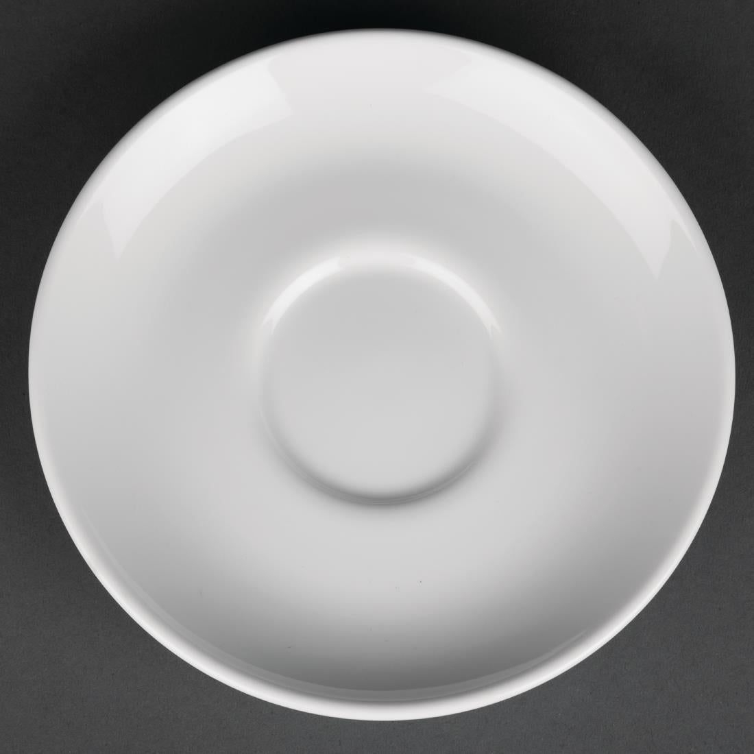 Royal Porcelain Classic White Cappuccino Saucers 150mm (12 Pack)