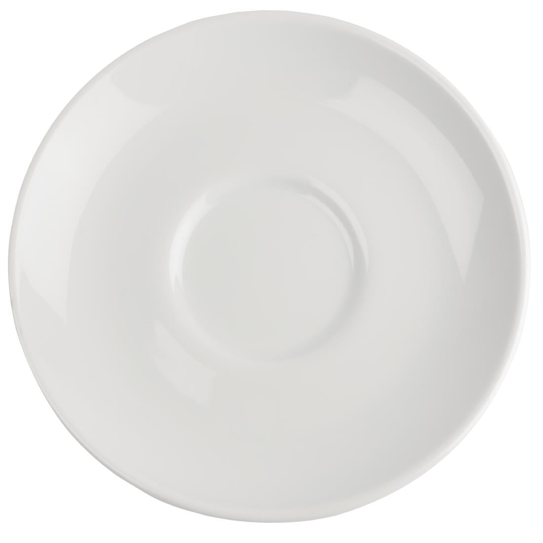 Royal Porcelain Classic White Cappuccino Saucers 150mm (12 Pack)