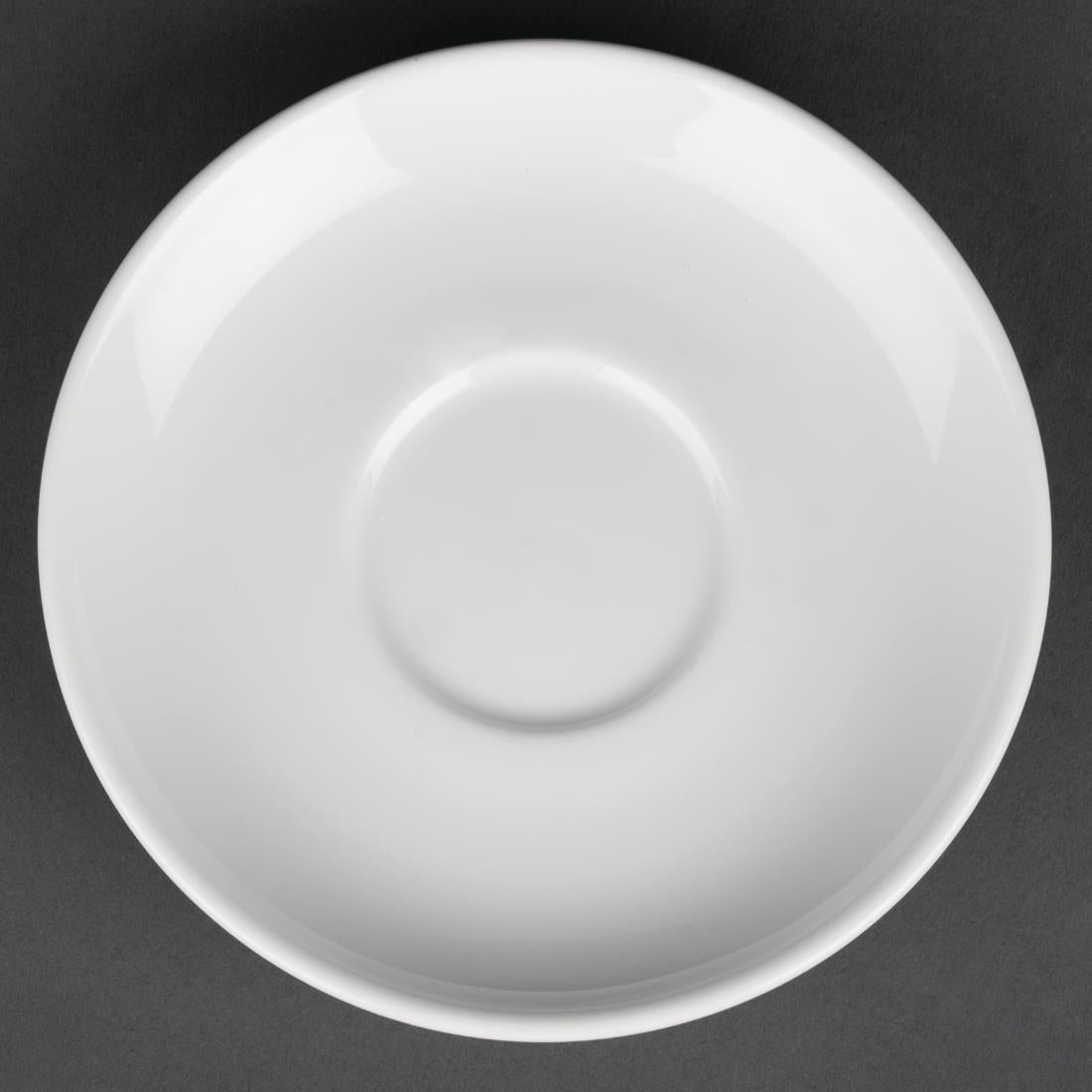 Royal Porcelain Classic White Espresso Saucers 125mm (12 Pack)