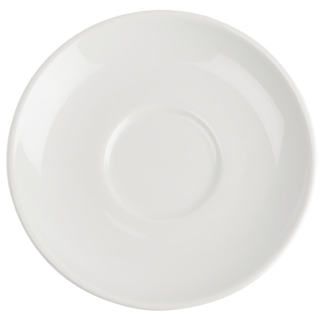 Royal Porcelain Classic White Espresso Saucers 125mm (12 Pack)