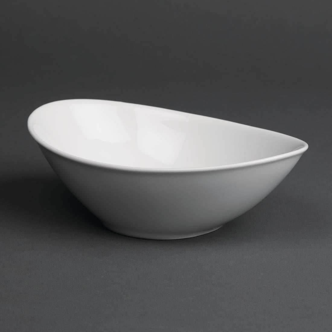 Royal Porcelain Classic White Oval Bowls 155x105mm (12 Pack)