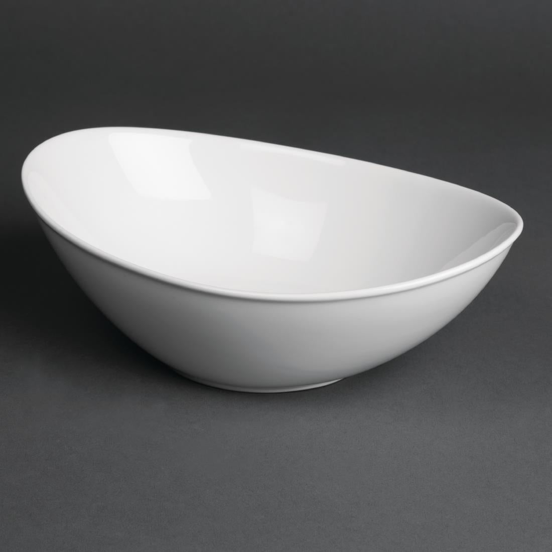 Royal Porcelain Classic White Oval Bowls 200x143mm (12 Pack)