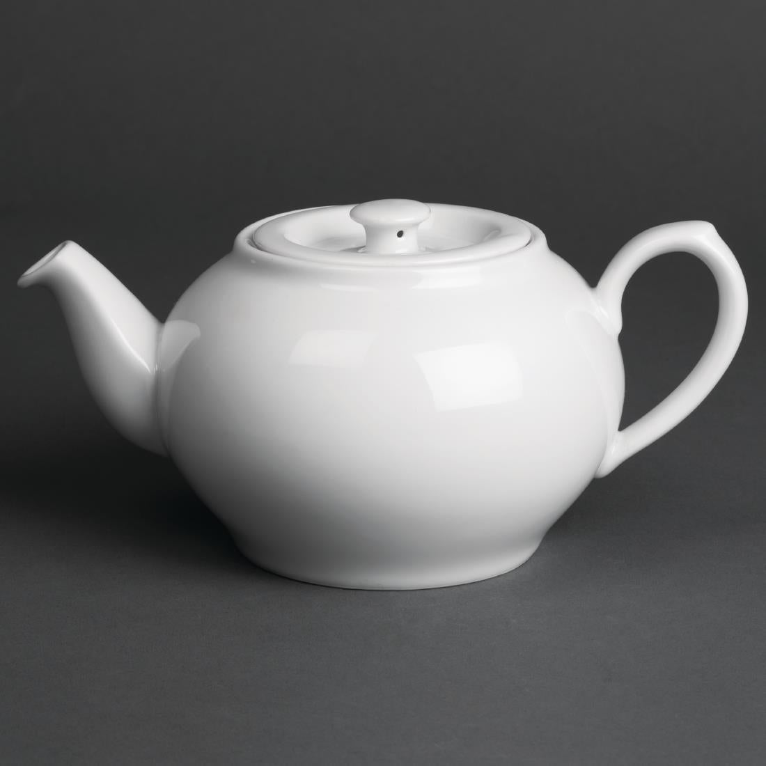 Royal Porcelain Oriental Teapots with Lids 600ml (2 Pack)