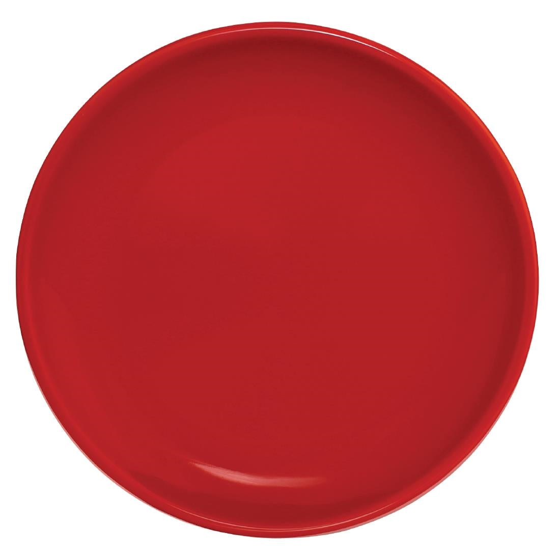 Olympia Cafe Coupe Plates Red 205mm (12 Pack)