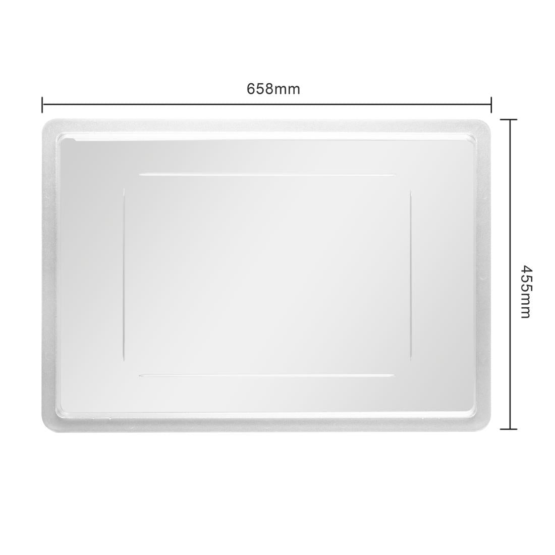 Vogue Polycarbonate Food Container Lid Large