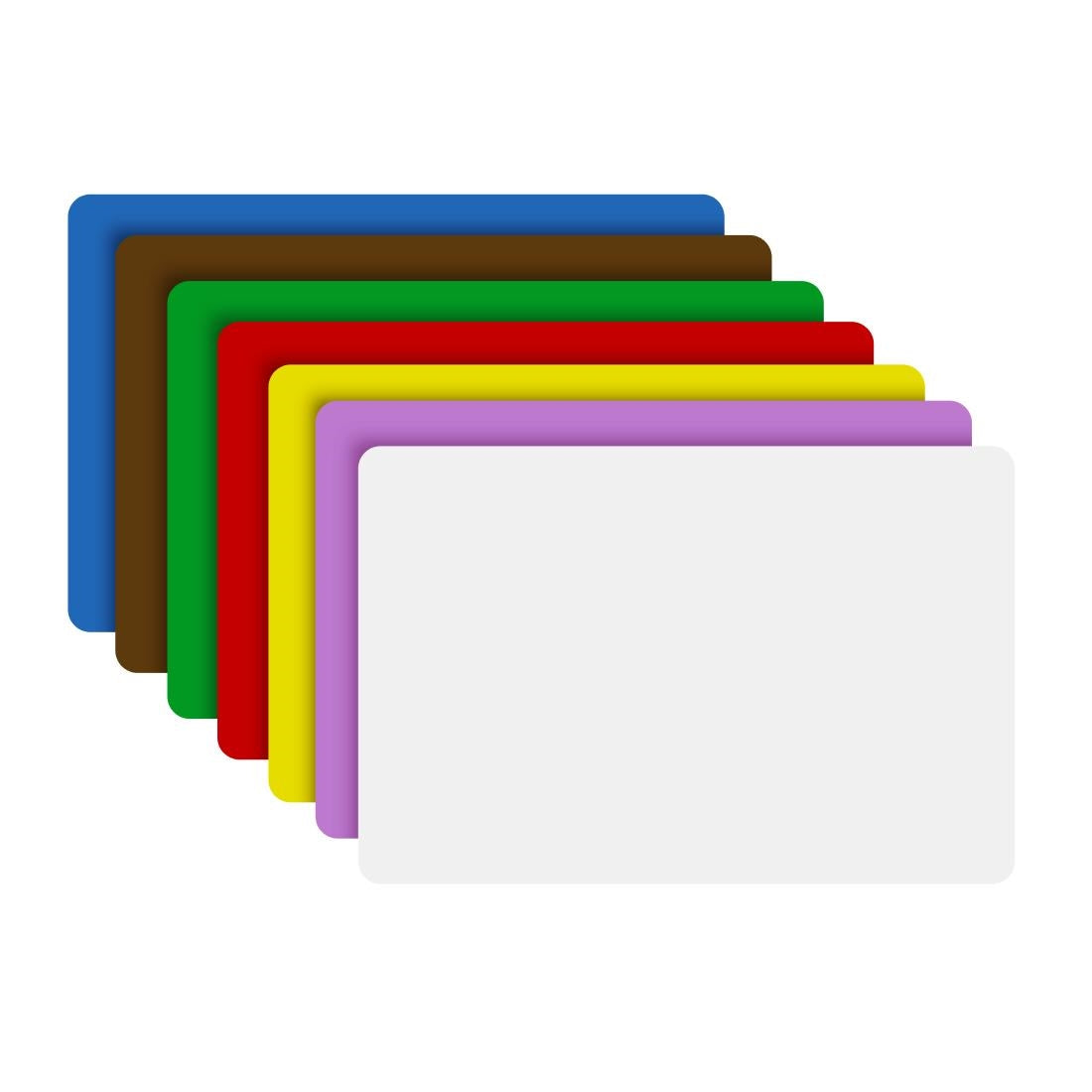 Hygiplas 7-Piece Chopping Board Set 450x300x1.5mm