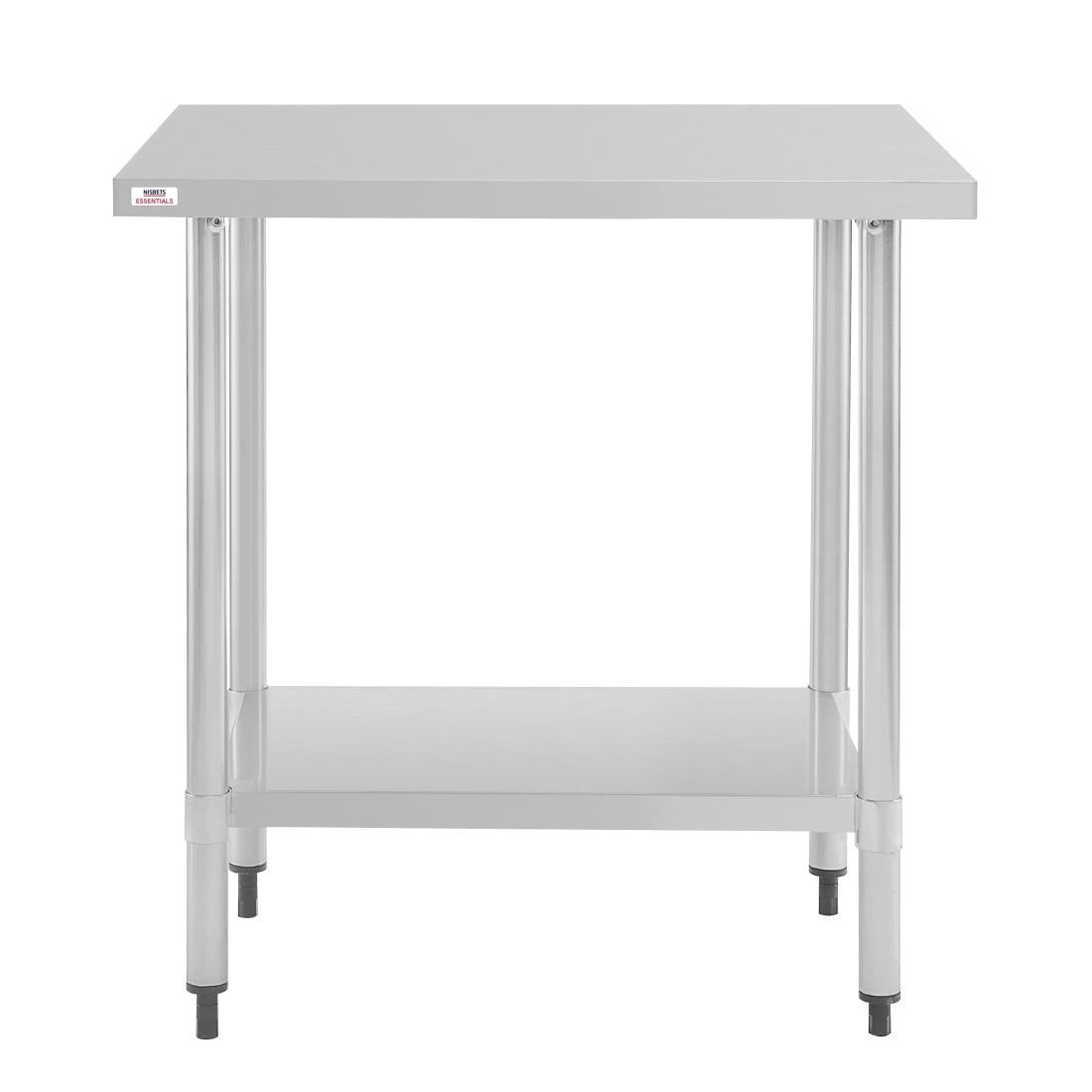 Nisbets Essentials Self Assembly Stainless Steel Table 800 x 600mm
