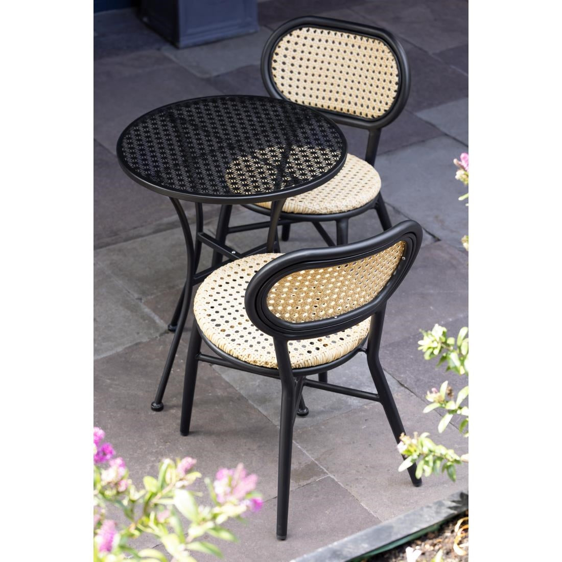 Bolero Marston Rattan Side Chair (2 pack)