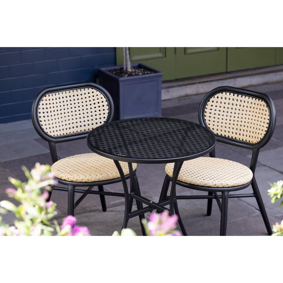 Bolero Marston Rattan Side Chair (2 pack)