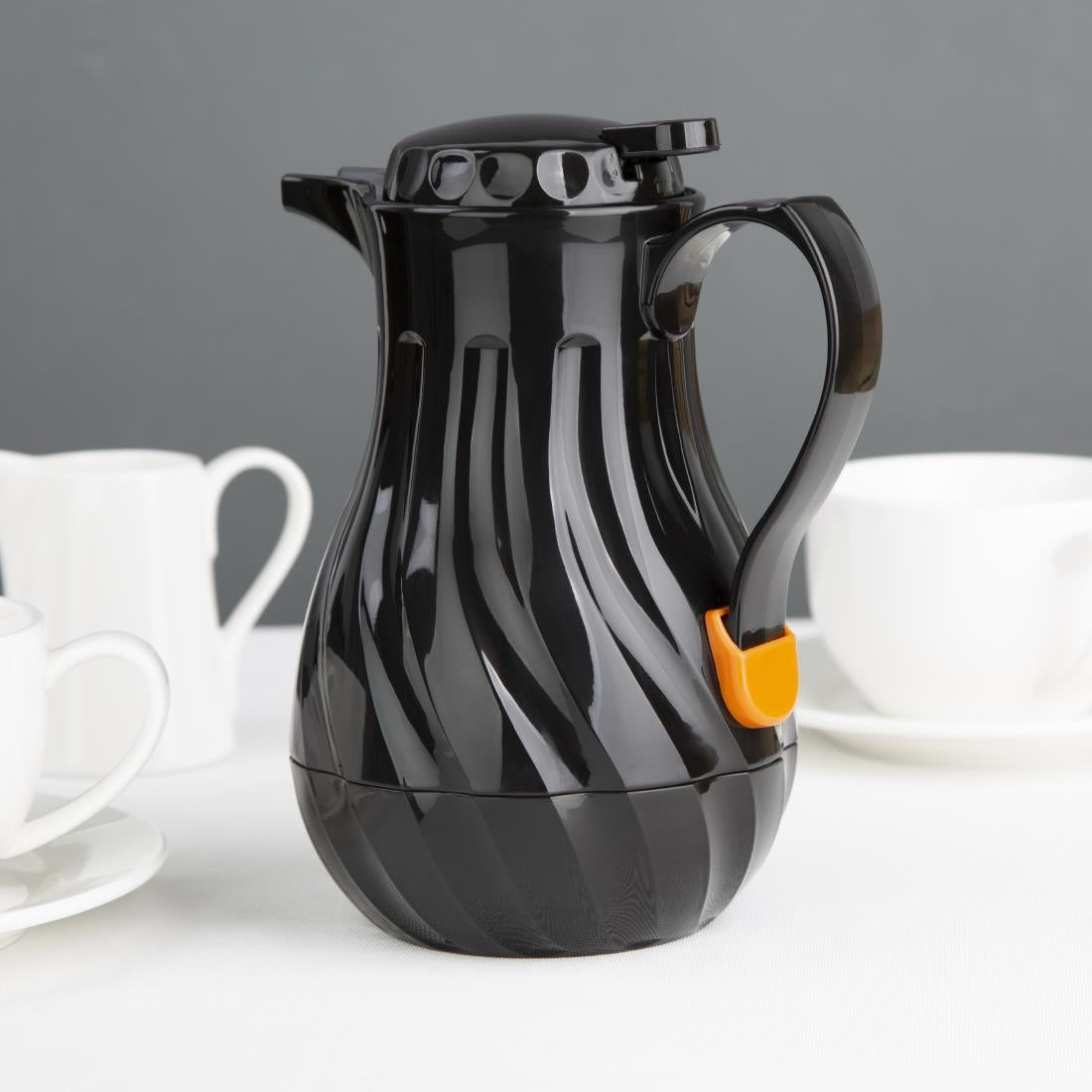 Olympia Insulated Swirl Jug Black 500ml
