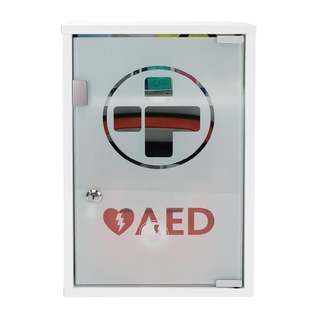 Automated External Defibrillator Alarmed Metal Cabinet