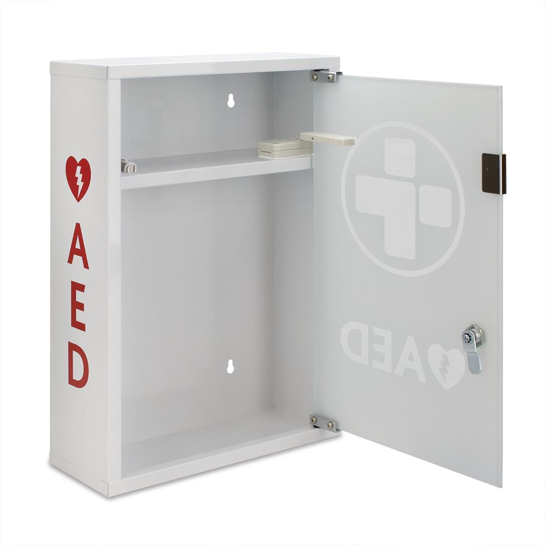 Automated External Defibrillator Alarmed Metal Cabinet