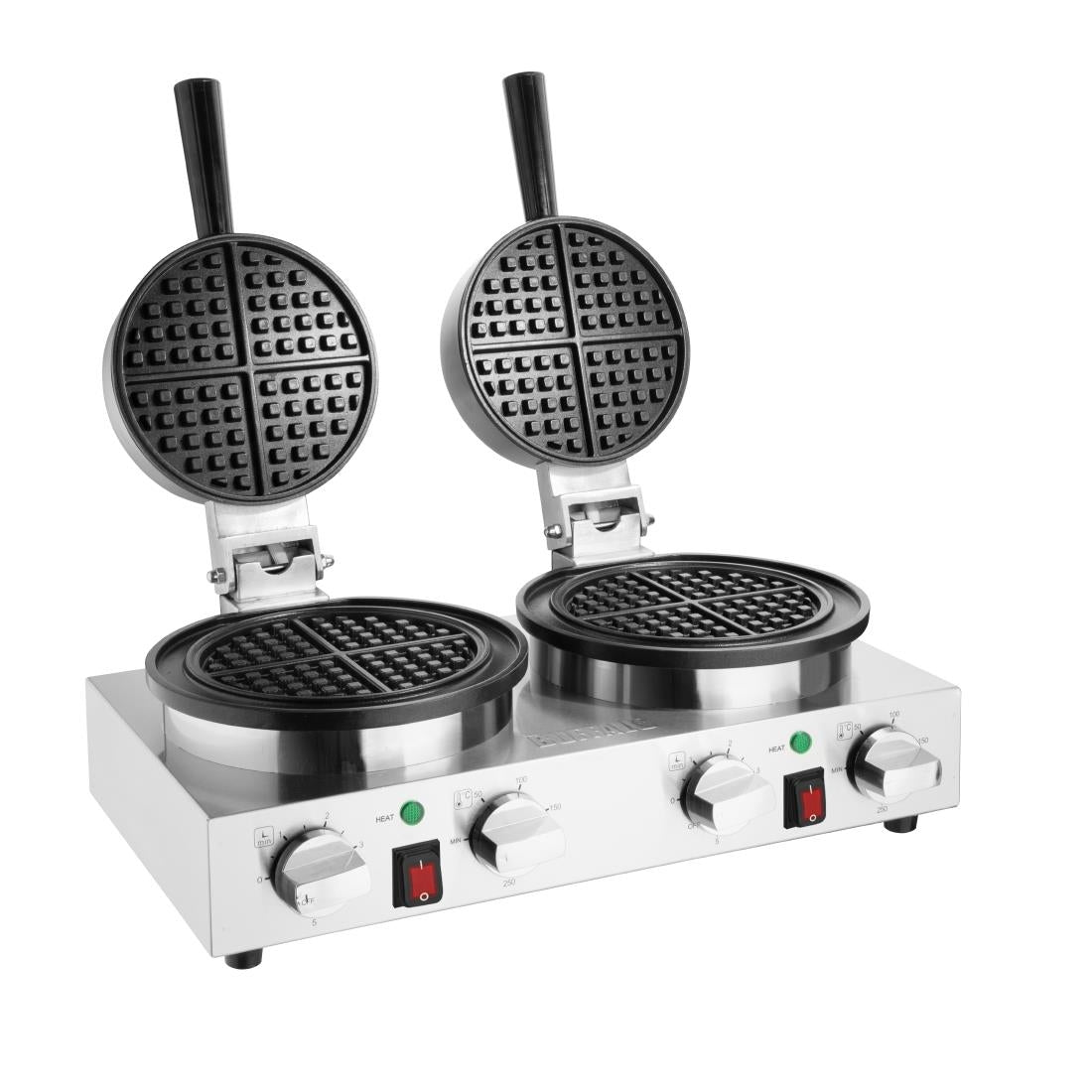 Buffalo Double Round Belgian Waffle Maker