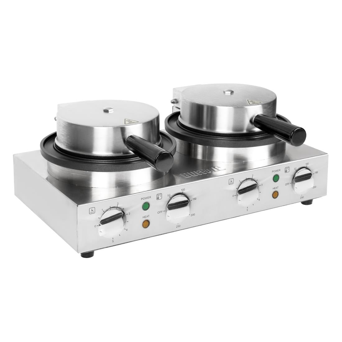 Buffalo Double Round Belgian Waffle Maker