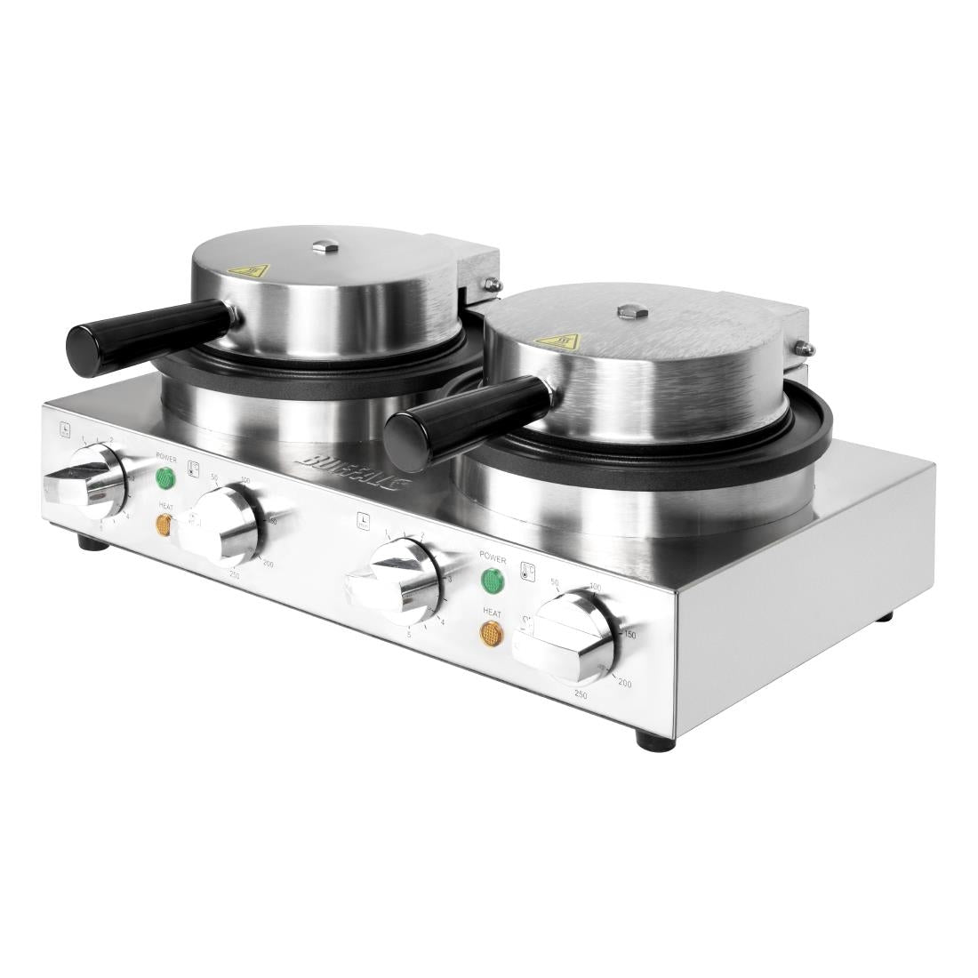 Buffalo Double Round Belgian Waffle Maker