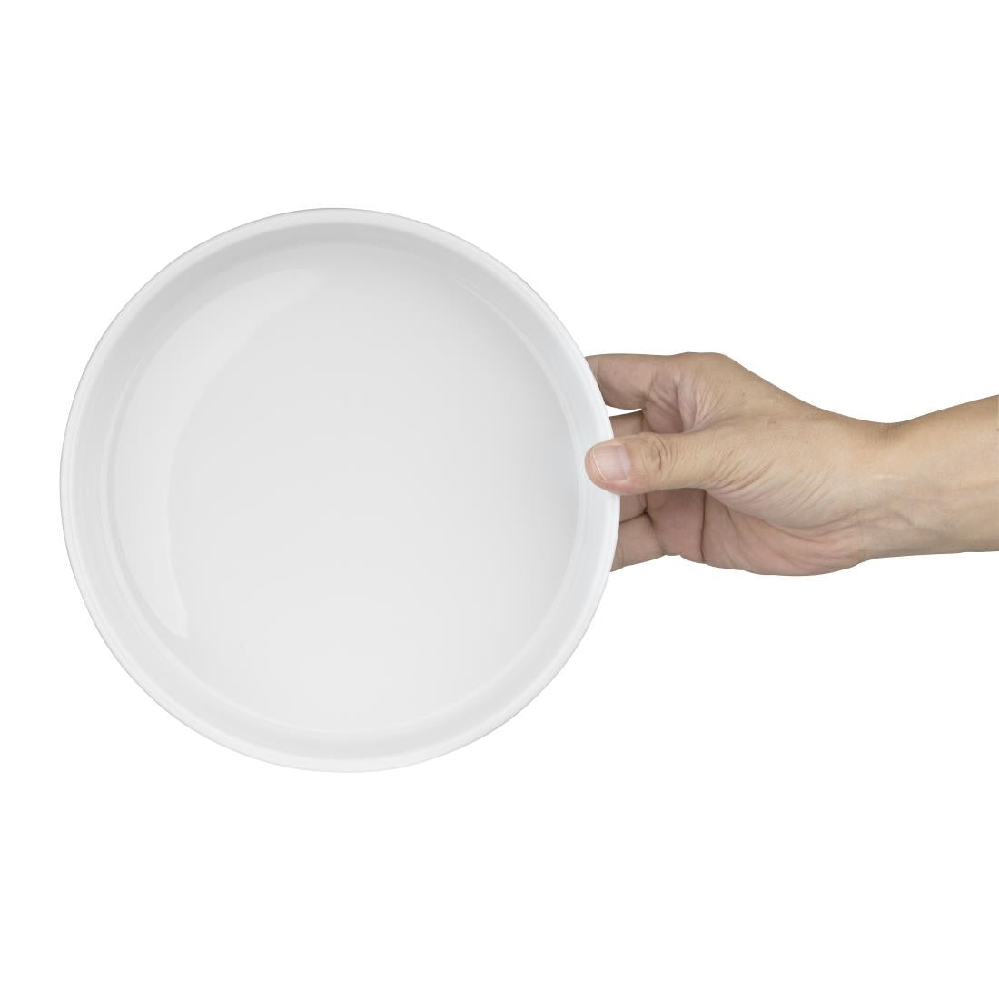 Olympia Whiteware Stacking Bowls 215mm (4 Pack)