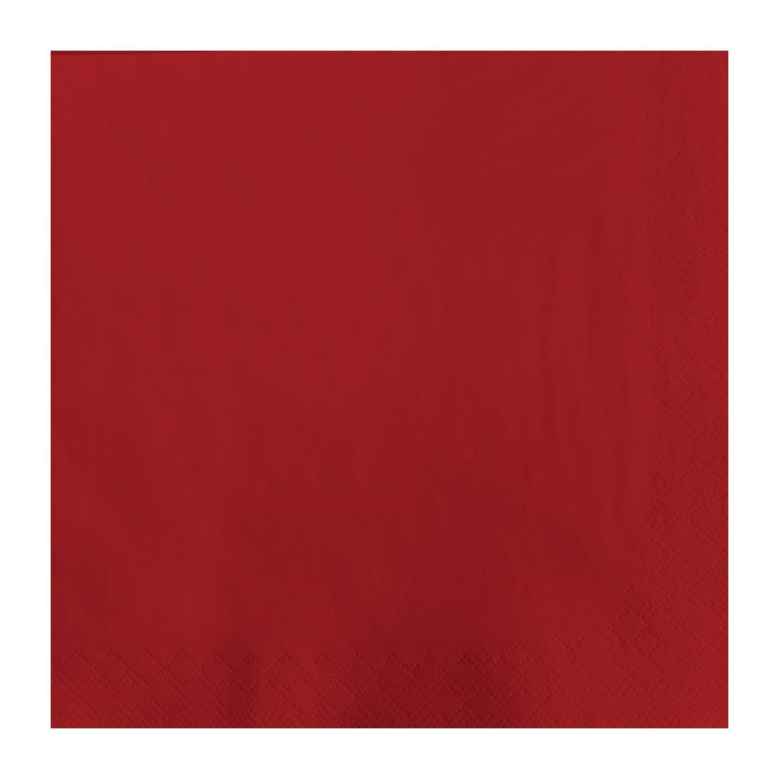 Fasana Lunch Napkin Red 33x33cm 2ply 1/4 Fold (1500 Pack)