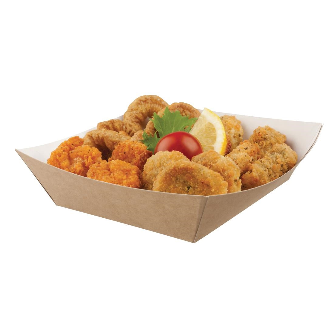 Colpac Compostable Kraft Food Trays Medium 148mm (500 Pack)