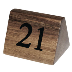 Olympia Wooden Table Number Signs Numbers 21-30 (10 Pack)