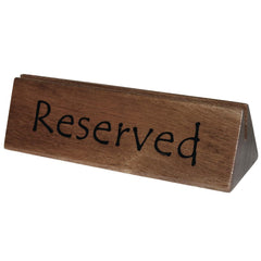Olympia Acacia Menu Holders and Reserved Sign (10 Pack)