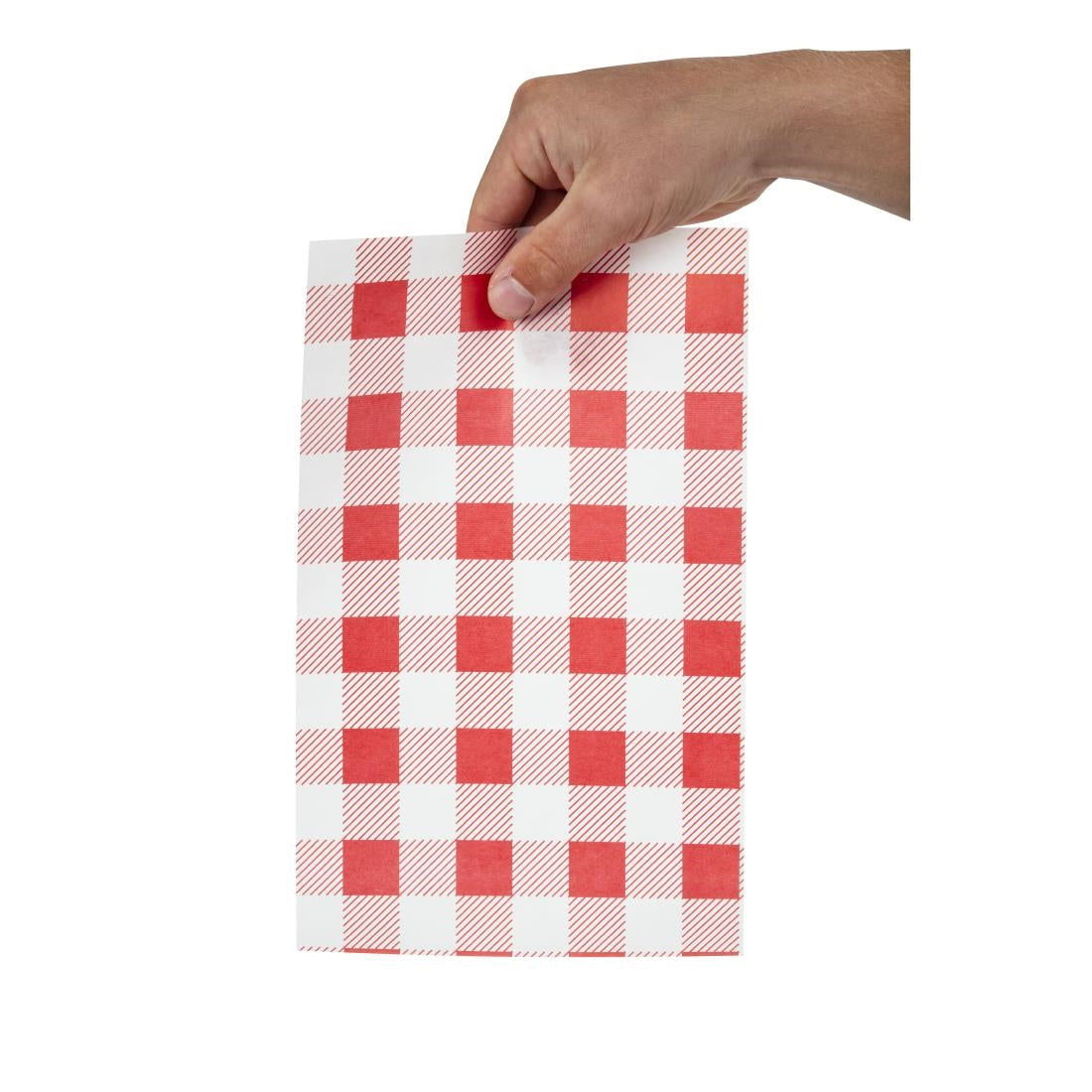 Greaseproof Paper Sheets Red Gingham 190 x 310mm (200 Pack)