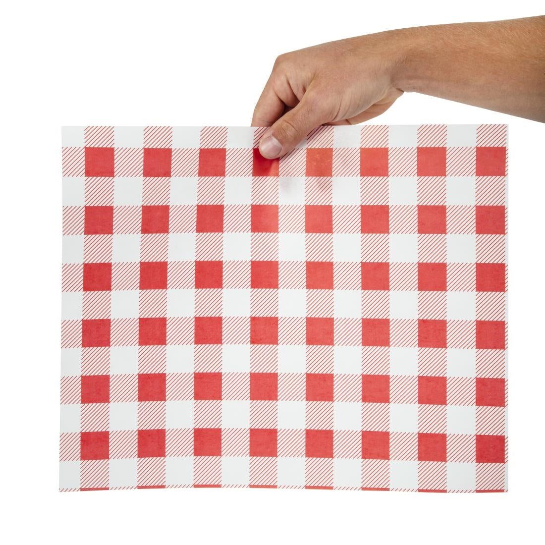 Greaseproof Paper Sheets Red Gingham 310 x 380mm (200 Pack)