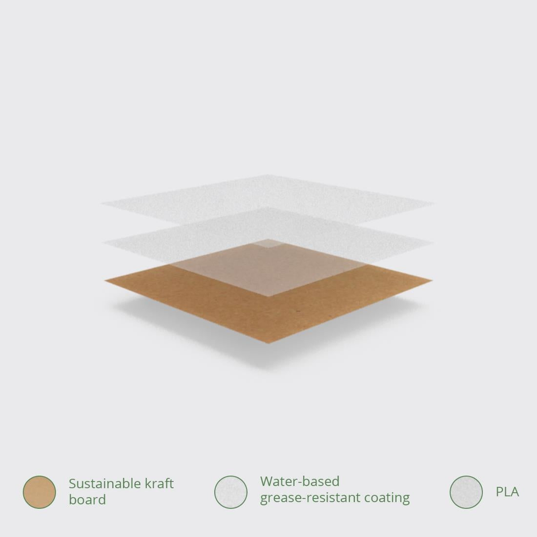 Vegware Compostable Kraft Tortilla Wrap Boxes With PLA Window (500 Pack)