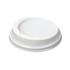 White Lid To Fit 340ml/455ml Huhtamaki Hot Cup (1000 Pack)