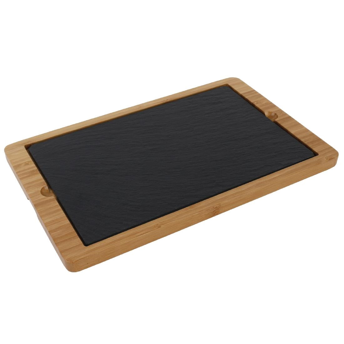 Olympia Smooth Edged Slate Platters 280 x 180mm (2 Pack)