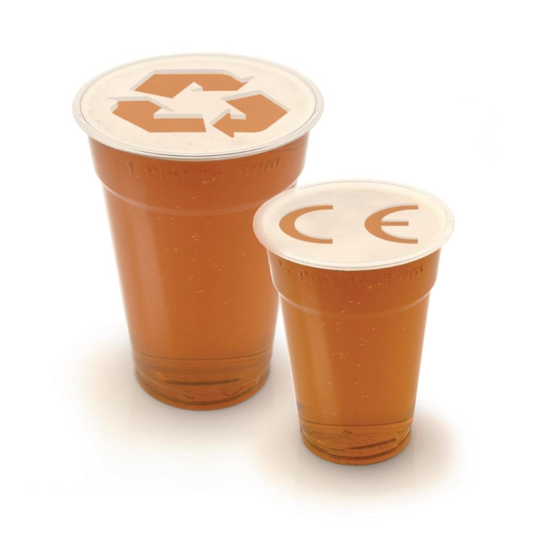 Huhtamaki Disposable Half Pint to Brim Tumblers UKCA CE Marked (1000 Pack)
