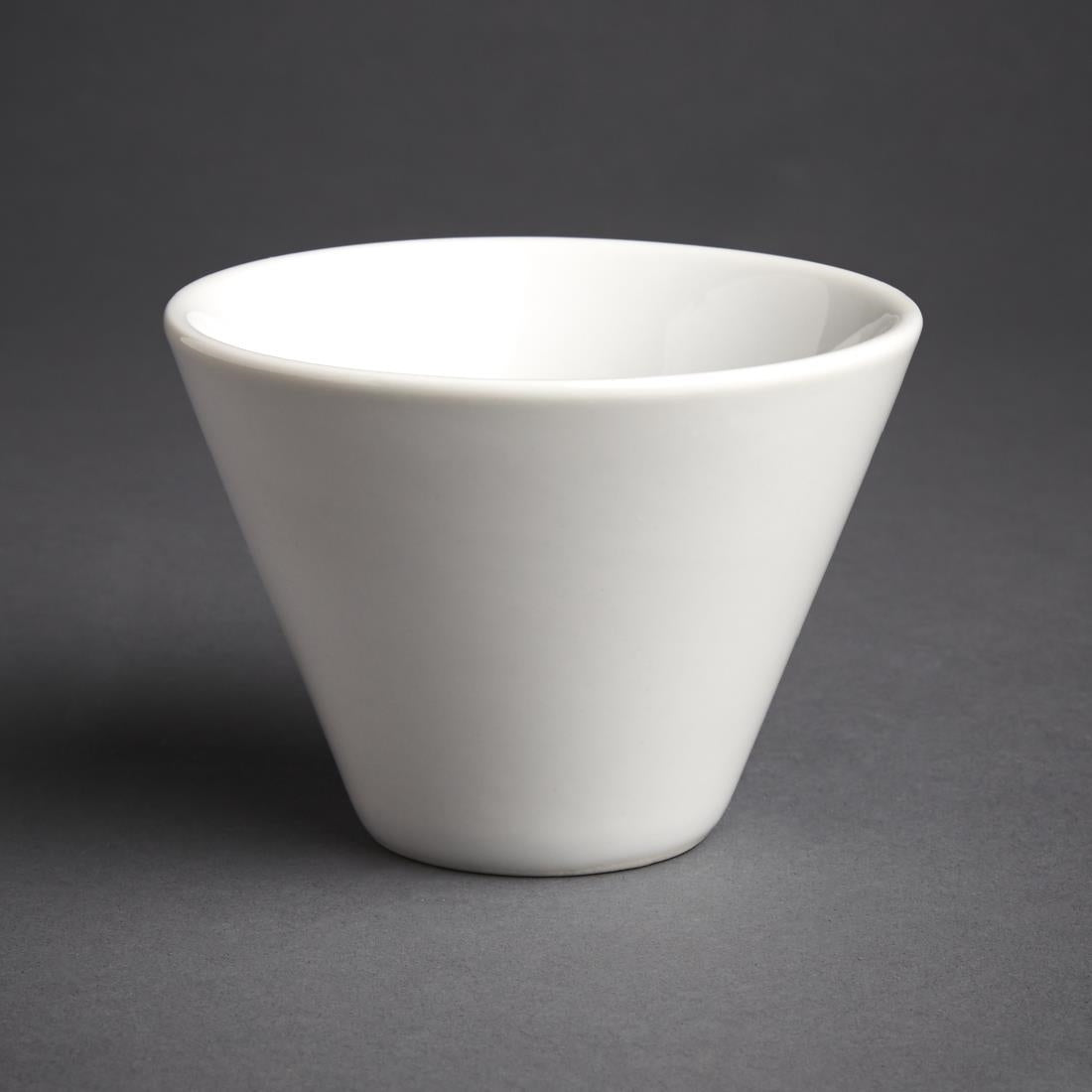 Olympia Whiteware Conical Ramekins White 110mm (6 Pack)